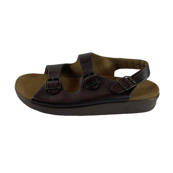 SAS Bravo Sandals Shoes Mens 15 Wide Buckle Tripad Comfort Brown - Picture 3 of 7
